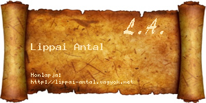 Lippai Antal névjegykártya